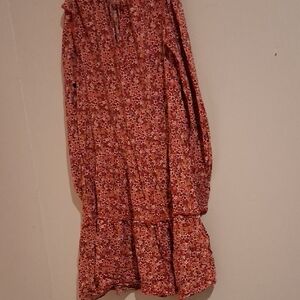 Max Studio Red Floral Blouse